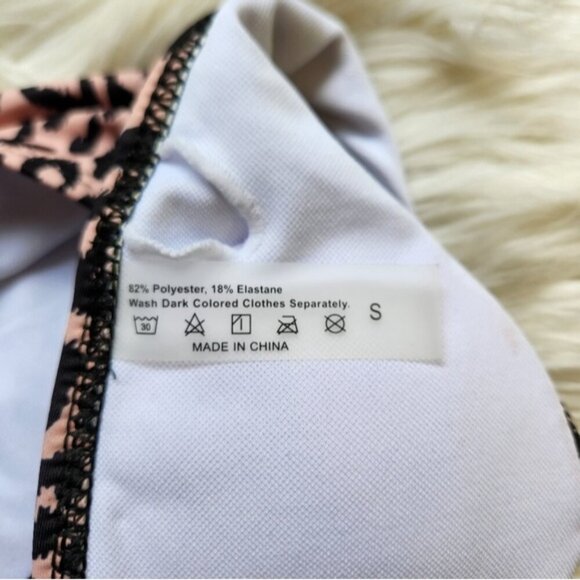 Shein NEW Leopard Animal Print One Piece Swimsuit Swim Bathing Suit Beach Sexy - Picture 8 of 11